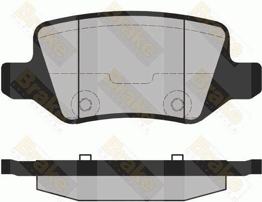 BRAKE ENGINEERING Piduriklotsi komplekt,ketaspidur PA1469